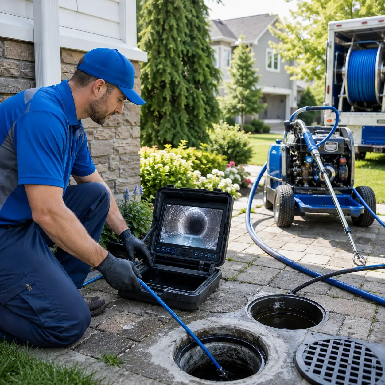 Outdoor drain cleaning professionals serving Mineral Point, WI